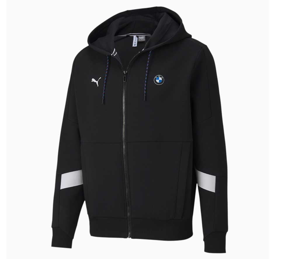 Puma BMW Motorsport Black Hooded Sweat Jacket - Walmart.com - Walmart.com