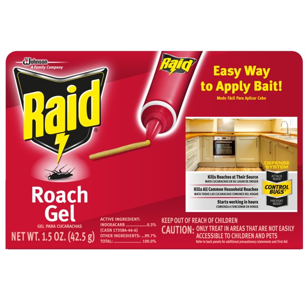 Raid Roach Gel 1 5 Oz 1 Ct Walmart Com Walmart Com