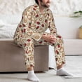 thumbnail image 7 of Sikiie Valentine'S Day Rose Mens Pajama Set, Soft Warm Long Sleeve Sleepwear, Cozy Button-Down Pjs for Men-Medium, 7 of 7