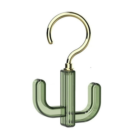

Aimiya Hanger Hook 360-Degree Rotatable Punch-free 2 Hooks Load-bearing Easy Access Cactus Shape Necktie Scarf Hanging Hook Home Supply