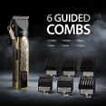 thumbnail image 4 of Savage Professional Hair Clippers for Men, Diamond-Like-Carbon Fixed Blade, Ceramic Moving Blade, Zinc Alloy Body, 180 Minute Runtime, LCD Screen, 7500/9000 RPM Settings, 4 Adjustable Cutting Lengths, 4 of 7