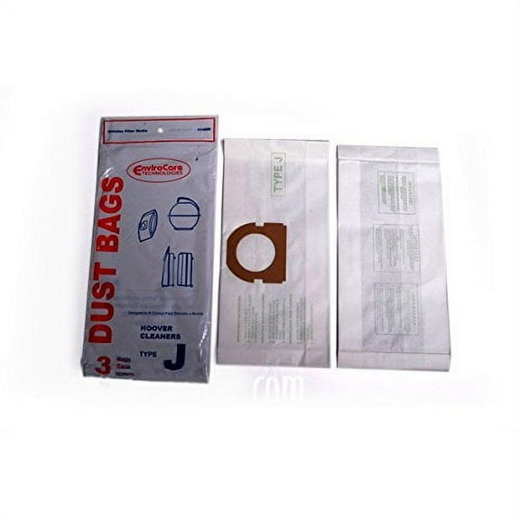 Compatible with Hoover Type J DVC Canister Vacuum Cleaner 3 Paper Bags # 114SW