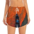 thumbnail image 2 of Salouo Orange Net Fishing Boat Print Women's 2 in 1 Running Shorts Double-Layer Shorts Athletic Workout Gym Yoga Shorts Running Shorts for Women-Large, 2 of 7