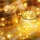 thumbnail image 4 of Guirnalda de luces de hadas con batería de 13,2 pies y 40 ledes, cadena de luces de estrella de cinco puntas para Navidad, fiesta, boda, año nuevo, decoración de jardín (blanco cálido) Namotu CZJJ-HY98, 4 of 7