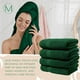 thumbnail image 5 of Toallas de baño MAURA Hunter Green de algodón turco XL, juego de 4, 5 of 7