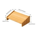 thumbnail image 4 of letairis Wood Under Desk Footrest Adjustable 3 Height Position Step Stool Foot Rest for Bathroom Home Chair Posture Support Pure Color Low style, 4 of 9