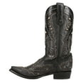 thumbnail image 2 of Corral Boots Mens Black Overlay Embroidered Studded Snip Toe Cowboy  Mid Ca, 2 of 2