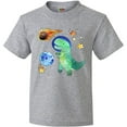 thumbnail image 3 of Inktastic Tyrannosaurus Rex vs. Meteor Fun Space Dinosaur Youth T-Shirt, 3 of 5