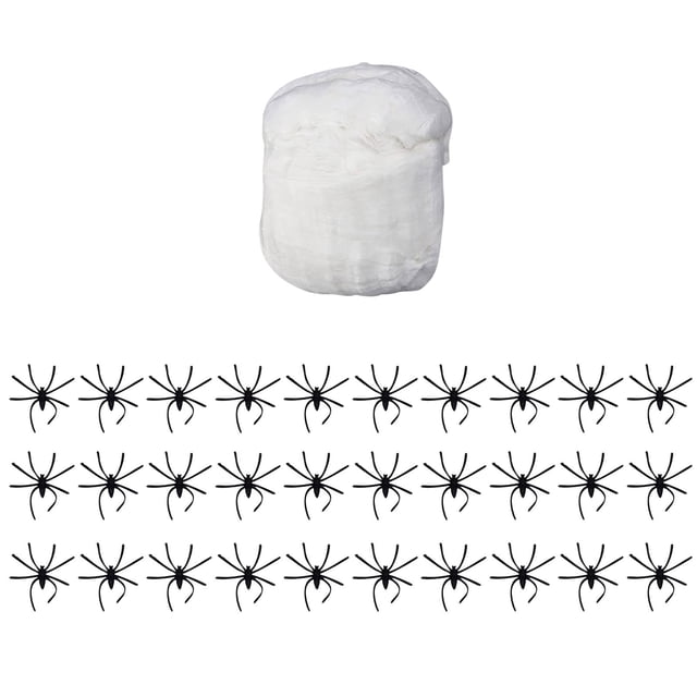 Luminous Spider Webs, Glow In The Dark Spider Webs Decorations, Stretch Spider Webs With Fake Spider, Halloween Cobwebs For For Creepy Indoor And Outdoor Decor