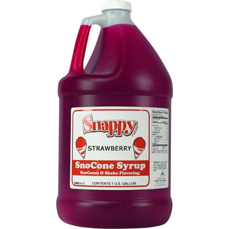 Strawberry Snappy Snow Cone Syrup (1 Gallon)