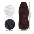 thumbnail image 4 of Fundas para asientos de coche TOADDMOS Halloween Red Spider Web, juego de 2, 4 of 6