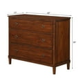 thumbnail image 3 of Comfort Pointe Cambridge 3 Drawer Wood Bachelors Chest in Cherry, 3 of 10
