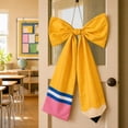 thumbnail image 2 of Back to School Crayon Wreath Bows 28 x 19 Inch Classroom Crayon Bows Hanging Decor Bow Door Hanger for First Day of School Party Classroom Office Wall Porch Front Door Decorations Supplies, 2 of 8