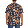 thumbnail image 3 of Pofeuu Gingerbread Delights Print Mens Casual Short Sleeve Shirts Beach Summer Spread Collar Pocket Tops Men's Casual Short-sleeved Shirt-X-Large, 3 of 5