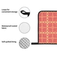 thumbnail image 6 of YFYANG Oven Mitts and Pot Holders Sets 4 Pieces, Non-Slip Heat Resistant Red Abstract Geometric Art Kitchen Glove Pot Mat for Cooking and Baking, 6 of 8