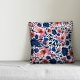 thumbnail image 2 of Creative Products Blue and Pink Floral 18x18 Indoor / Outdoor Pillow, 2 of 2