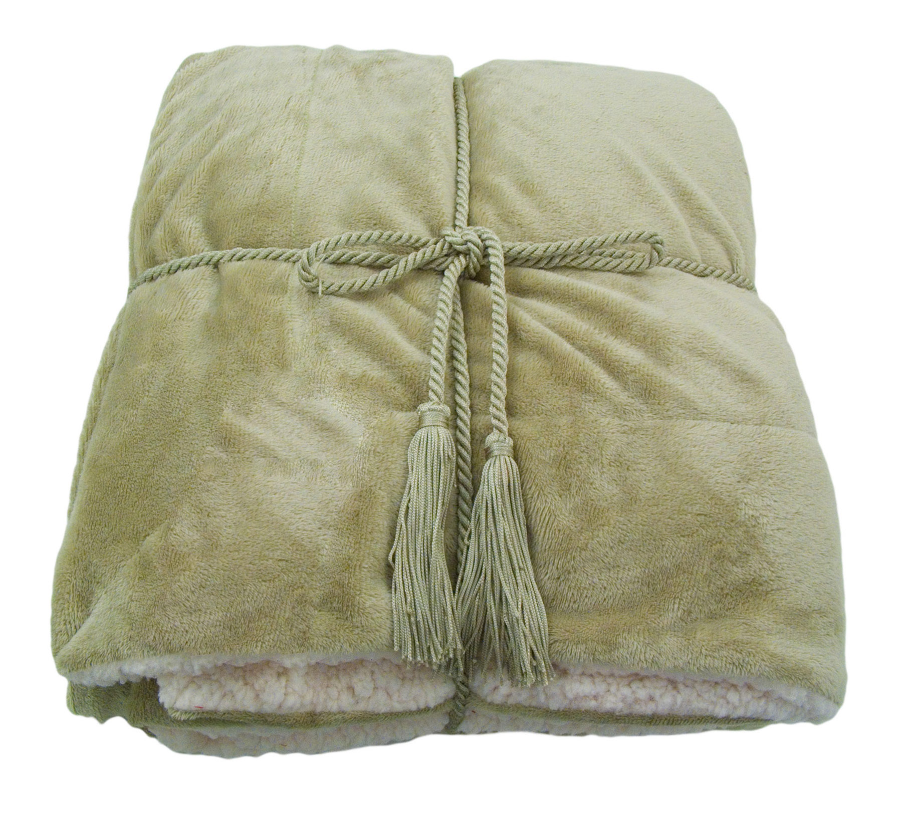 Faux Fur Luxury Sherpa Throw Blanket 50"x60", Seafoam