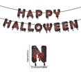 thumbnail image 2 of Feliz Halloween Banner cosecha guirnalda colgante tirar bandera pedante para decoración interior al aire libre embrujada, 2 of 3