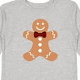 thumbnail image 4 of Inktastic Cute Gingerbread Man with Red Plaid Bowtie Boys or Girls Long Sleeve Toddler T-Shirt, 4 of 5