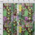 thumbnail image 3 of oneOone Cotton Cambric Green Fabric Asian Mix Floral Sewing Fabric By The Yard Printed Diy Clothing Sewing Supplies 42 Inch Wide, 3 of 4