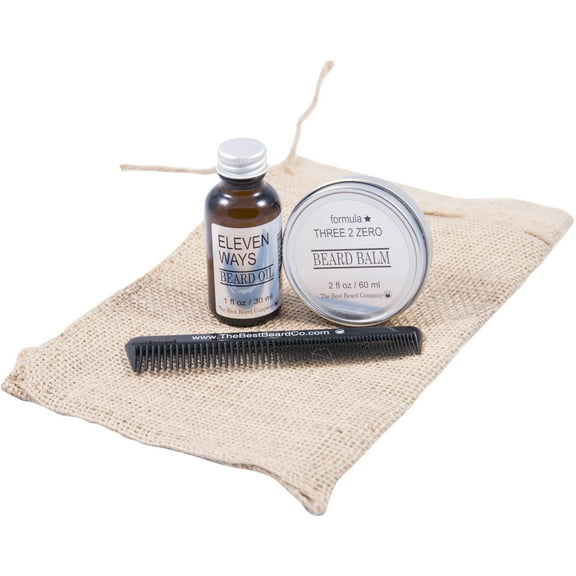 The Best Beard Company The Traveling Duo Beard Grooming Kit. 4 pc