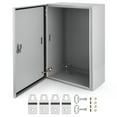 thumbnail image 1 of Electrical Junction Box – NEMA 4X Steel – IP66 Waterproof & Dustproof Enclosure – Secure Lock & Mounting Plate – Indoor/Outdoor – Multiple Sizes, 1 of 8