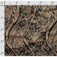 thumbnail image 2 of Soimoi Asian Paisley Print, Silk Fabric, Decor Sewing Fabric by The Yard 42 Inch Wide,Decorative Fabric for Shirts Suits Ties, Black, 2 of 5