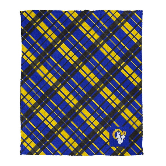 Pegasus Los Angeles Rams 50" x 60" Dash Logo Patch Ultra Cozy Sherpa Blanket