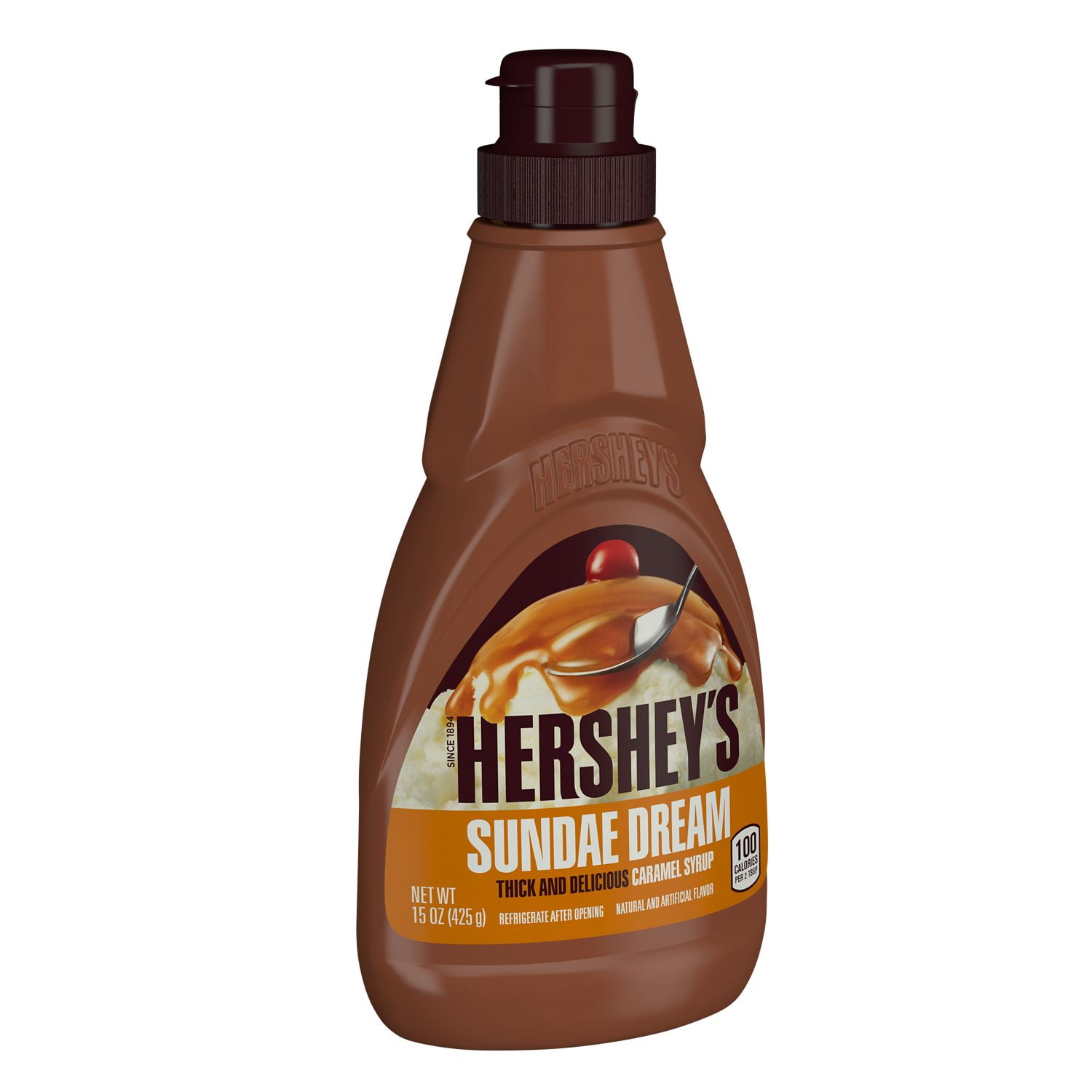 Hershey's Sundae Dream Thick and Delicious Caramel Syrup, 15 Oz.