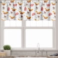 thumbnail image 3 of Ambesonne Cinnamon Color Valance & Curtain, Warm Taupe Birds, 55"x24", Apricot and Dark Salmon, 3 of 7