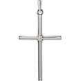 thumbnail image 3 of 19.2x9mm 14kt Rose .01 CTW Diamond Cross Pendant in 14k Rose Gold, 3 of 6