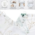 thumbnail image 5 of Eucalyptus Leaf Small Stall Shower Curtains(36"X72"), Weighted Bottom Sage Green Watercolor Botanical Plants with Gold Branches Spring Fabric Bathroom Curtain Waterproof with Hooks, 5 of 6