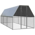 thumbnail image 1 of vidaXL Chicken Cage 2x6x2 m Galvanised Steel, 1 of 4