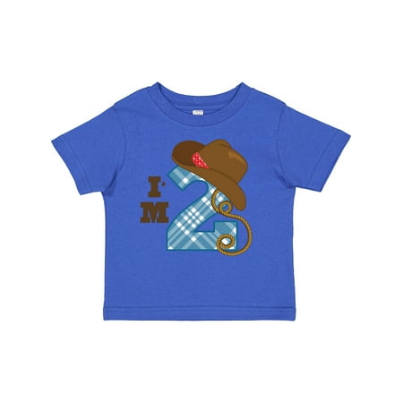 

Inktastic 2nd Birthday Cowboy I m 2 Two Year Old Gift Toddler Boy or Toddler Girl T-Shirt