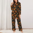 thumbnail image 2 of Fotbe Spooky Sweets Pattern Long Sleeve Pajama Set for Women,Sleepwear Set,2-piece Loungewear Set,Soft PJs Comfy Nightwear with Pockets -Large, 2 of 7