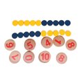 thumbnail image 1 of Game Wooden Counting Pegs Toys With Storage Bag Ten Grid Array Educational Number Sorting Counting Math Game, 1 of 8