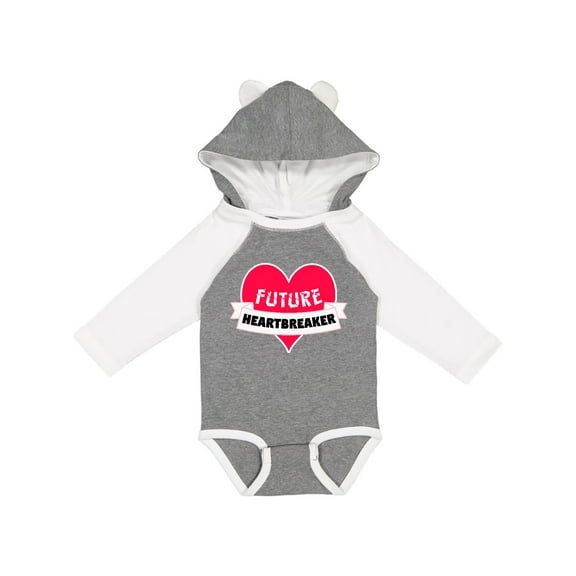 Inktastic Valentine's Day Future Heartbreaker Boys or Girls Long Sleeve Baby Bodysuit