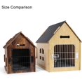 thumbnail image 4 of Dog House Indoor for Small Dogs or Cats, Cozy Wooden Design, Small Indoor Bed House, with Air Vents and Elevated Floor Warm Dog Cave, 4 of 14