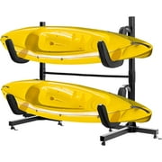 VIVOHOME Heavy Duty Freestanding Dual Storage Kayak Rack Height Adjustable Carrier Stand