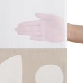 thumbnail image 5 of Americanflat Rideau de Douche Sans Crochets 72x75 - Rideau de Douche Moderne Résistant à l'Eau avec Panneau Transparent, Doublure à Encliqueter et Oeillets Durables - 100 % Polyester - Beige Chaud et Ivoire, 5 of 5