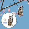 thumbnail image 2 of Fake Owl Decoration Realistic Fake Owl Statue Decoy for Rooftops Patio Yard A, 2 of 6