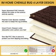 thumbnail image 5 of HAKUNA Upgrade Extra Large Brown Bathroom Rug Set 3 Pieces Ultra Soft, Thick Absorbent Bath Mats, Non Slip Chenille Toilet Mat for Bathroom, Bedroom, Kitchen, Dark Coffee, 5 of 8
