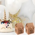 thumbnail image 5 of KUNPENG 3X3X3" White House Shaped Candy Boxes, Baby Shower Wedding Christmas Gift & Favor Boxes for Party Treats, Christmas Decorations, 5 of 9