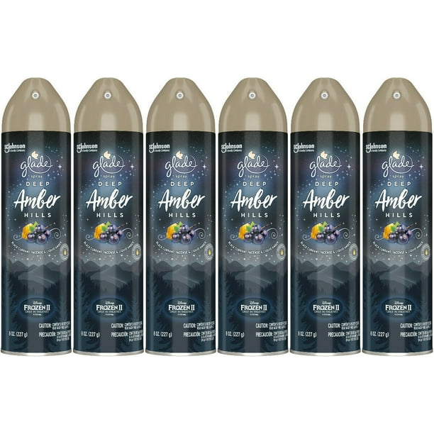 Glade Deep Amber Hills Limited Edition Air Freshener Spray, 8 Ounce