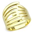 thumbnail image 1 of Alamode TK3717-5 Bague en Acier Inoxydable Or IP pour Femmes Sans Pierre - Taille 5, 1 of 1