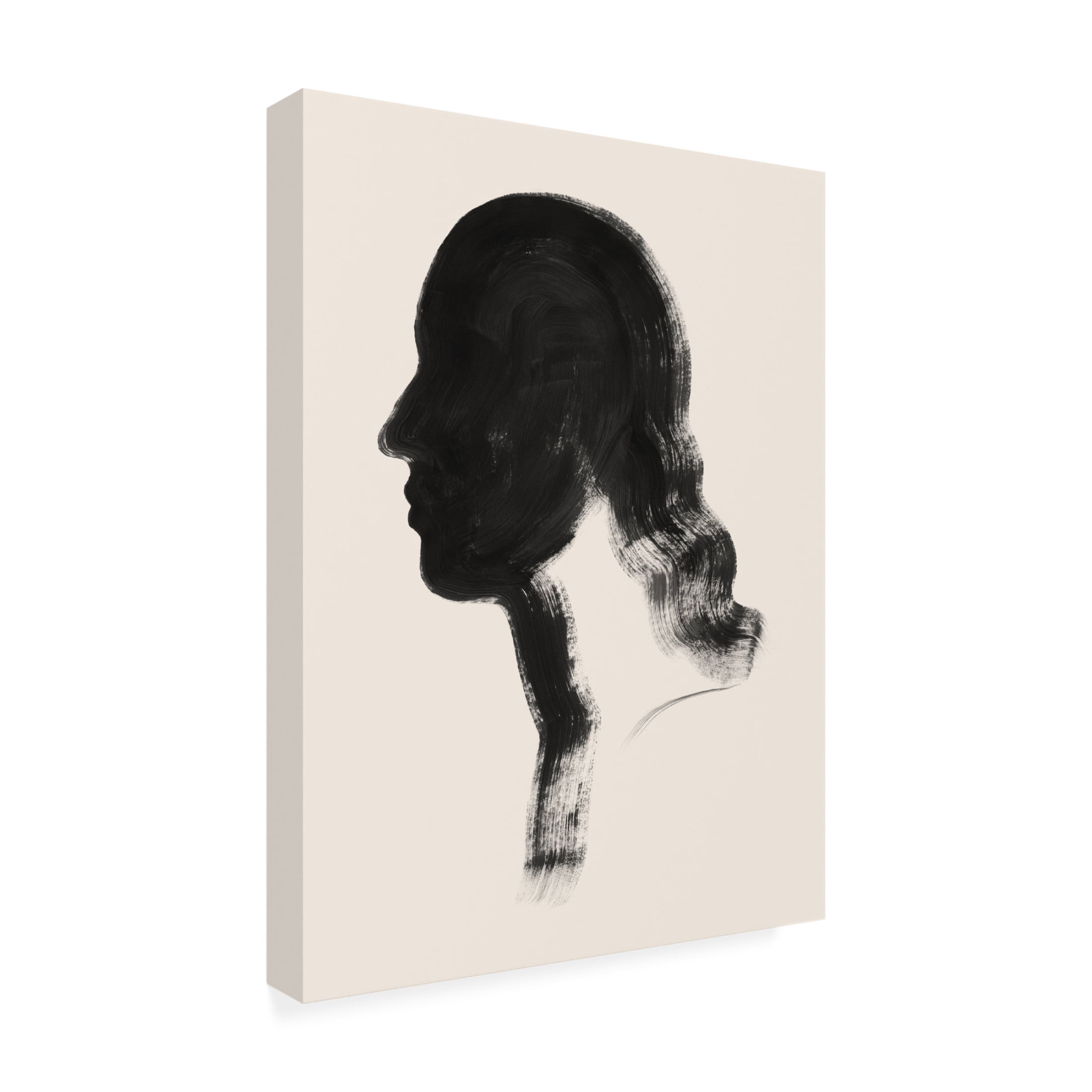 Trademark Fine Art Grace Popp Brushstroke Cameo IV Canvas Wall Art