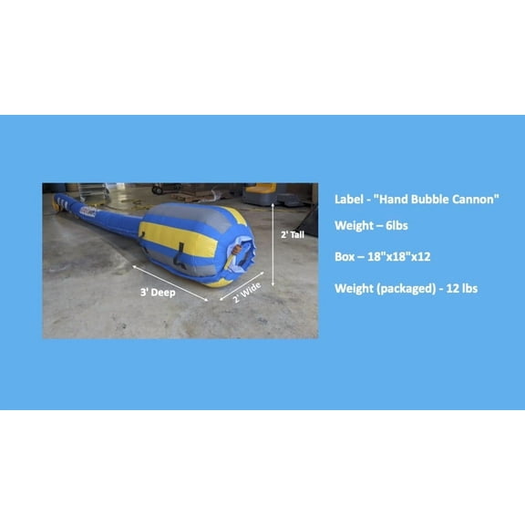 Partymachines Handheld Foam Bubble Launcher