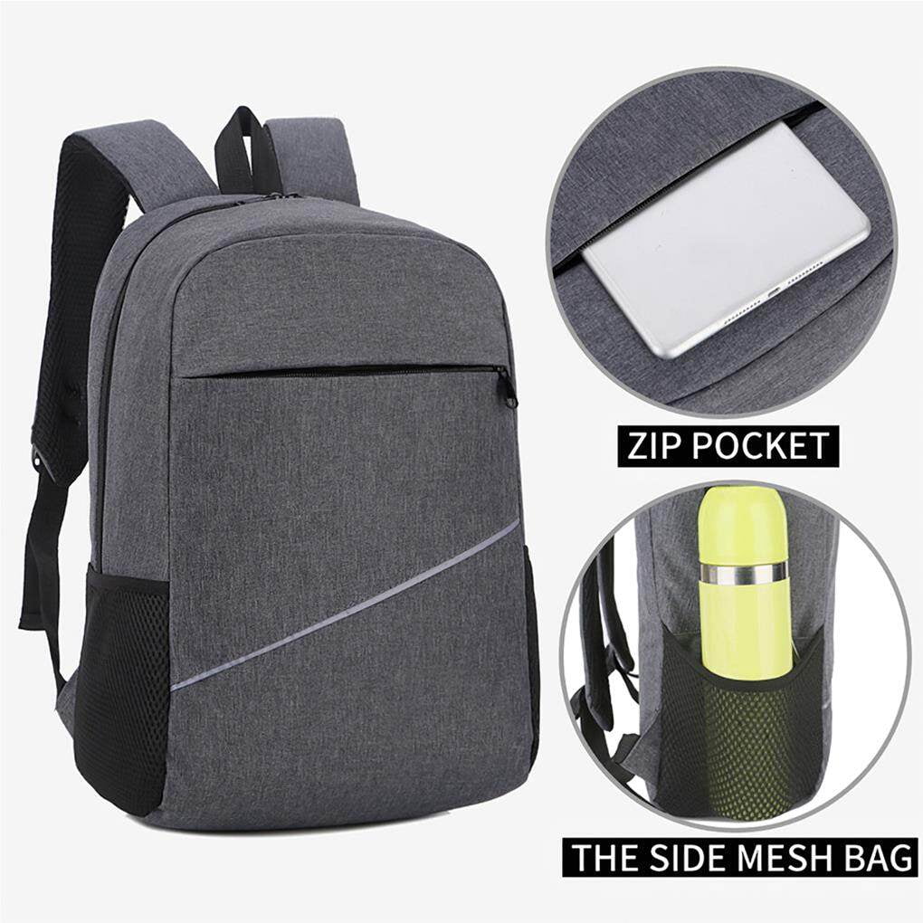 Langgg 14inch Computer Bag Universal PC Accessory Solid Color USB Port Zipper Laptop Backpack Laptops Holders Computers Accessories Red