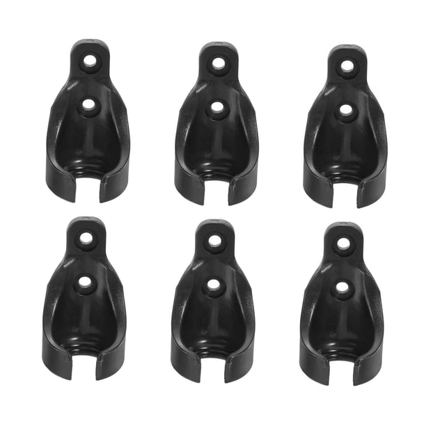 6 piezas receptores bolas elásticas para parasoles exteriores resistentes al viento, fácil instalación, repuestos y soportes montaje. Negro
