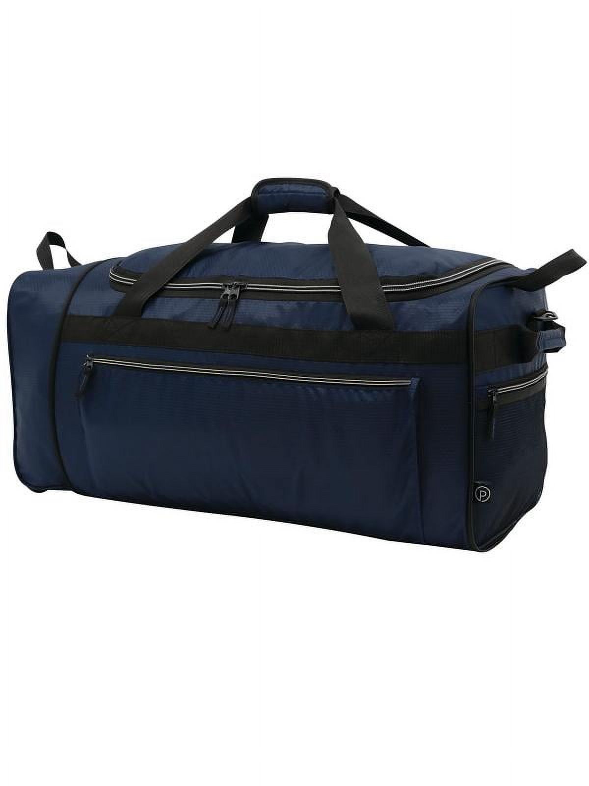 Protege 28 Inch Collapsible Rolling Duffel Bag, Navy photo 5